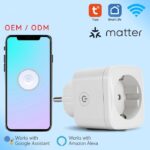 Tuya Wifi + Matter Smart Plug EU Plug Alexa Google | Colokan Pintar